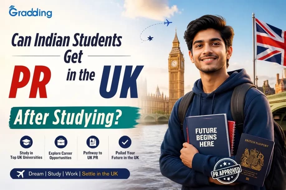 Indian student exploring UK PR and ILR options after graduation, including study visas, work visas, and settlement pathways.
