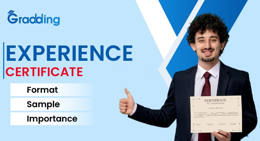 Learn the meaning of experience certificate, format, and sample | Gradding
