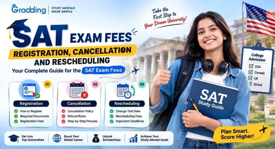 Find what the SAT Exam Fees in India 2026 are with Gradding.com