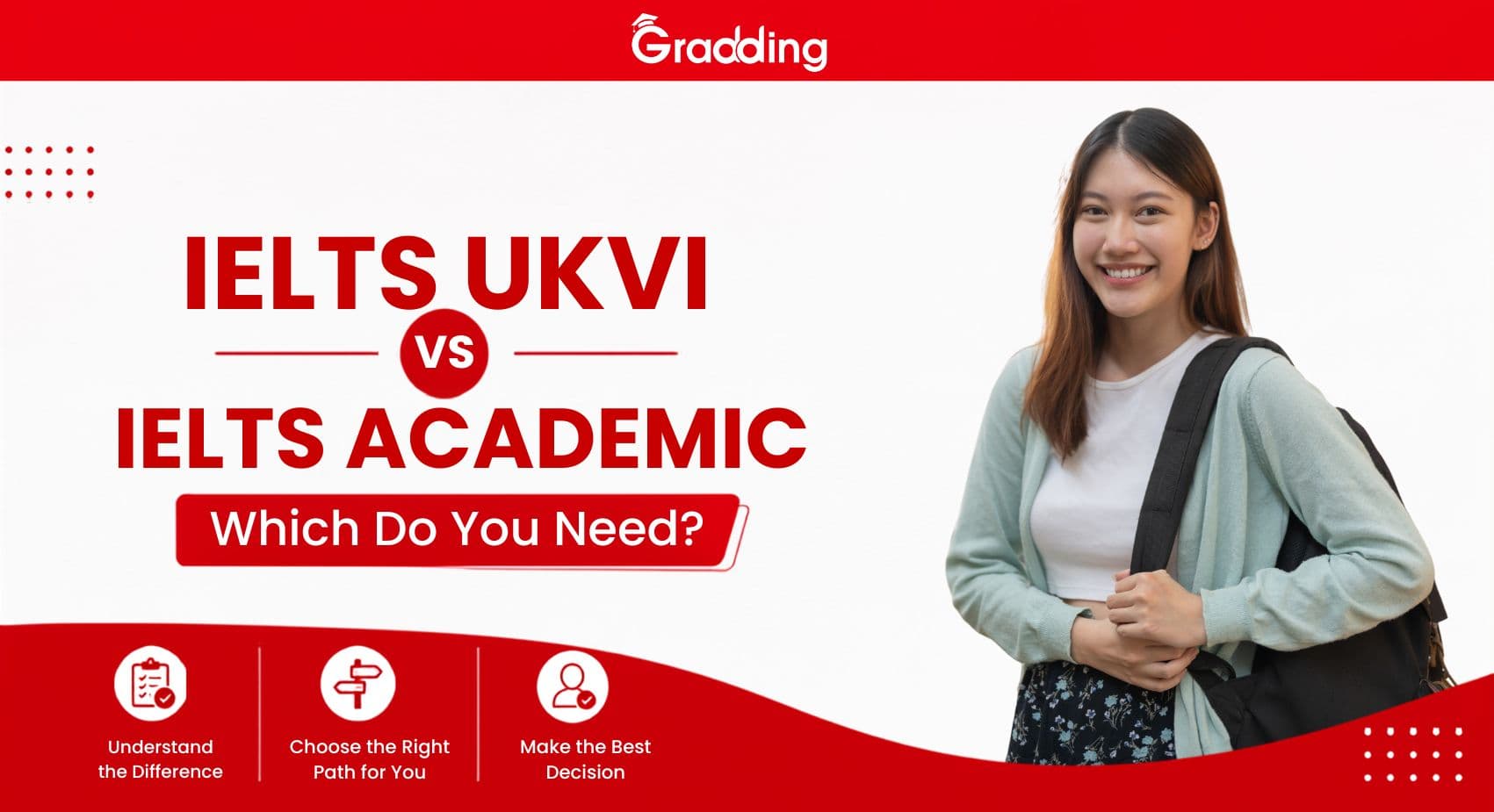 Balanced comparison guide for IELTS UKVI vs IELTS Academic | Gradding.com