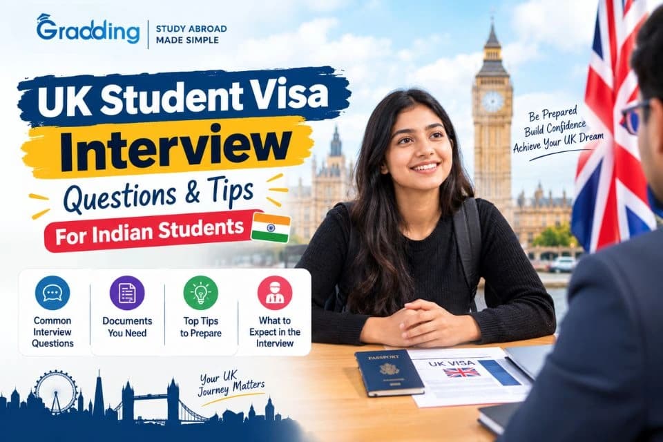 UK Student Visa interview preparation guide for Indian students in 2026 |Gradding.com