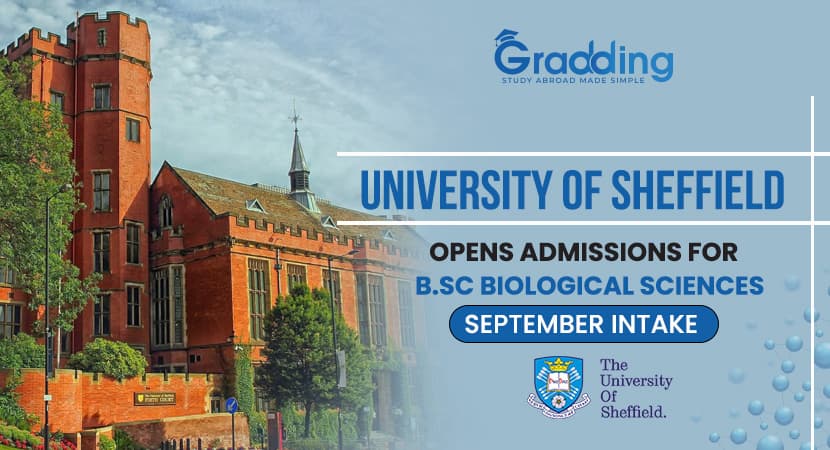 University of Sheffield Opens Admissions for B.Sc Biological Sciences September Intake | Gradding.com University of Sheffield Opens Admissions for B.Sc Biological Sciences September Intake | Gradding.com