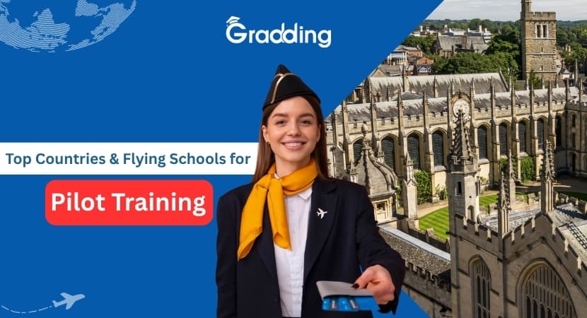 Top Countries & Flying Schools for Pilot Training in 2025-26 Discover Top Countries & Flying Schools for Pilot Training in 2025-26 with Gradding