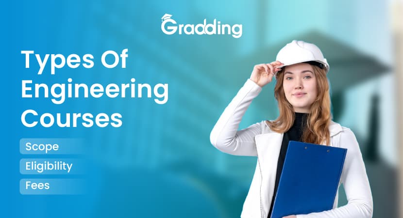 Types of Engineering Courses Find different types of engineering courses along with their scope, fees, and eligibility | Gradding.com