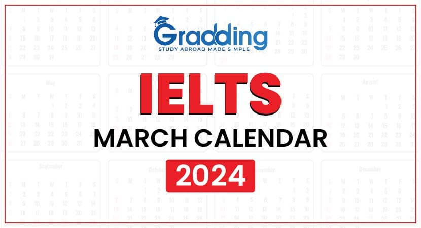IELTS March Calendar 2024 IELTS Exam March Date Sheet | Gradding.com