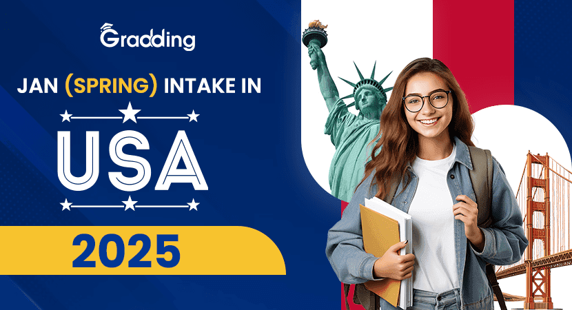 Jan (Spring) Intake in USA 2025 Know all about Jan/Spring intake in USA I Gradding.com