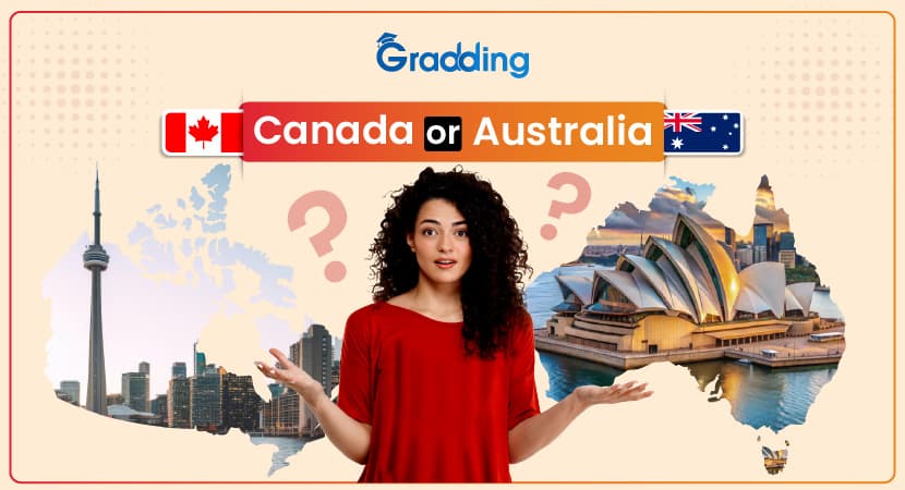 Canada or Australia? Clear the confusion between Canada vs Australia with the help of experts at Gradding.com